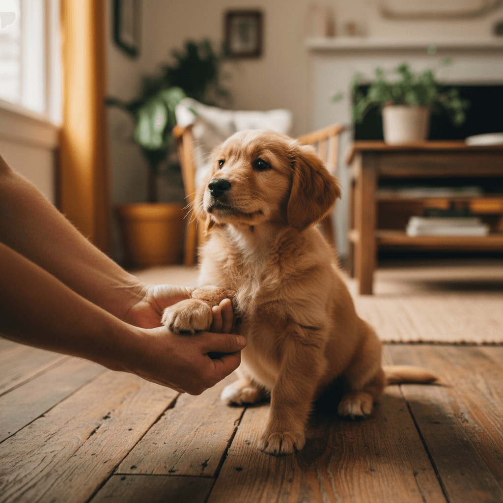 How to Teach Your Puppy to Sit, Drop, and Stay
